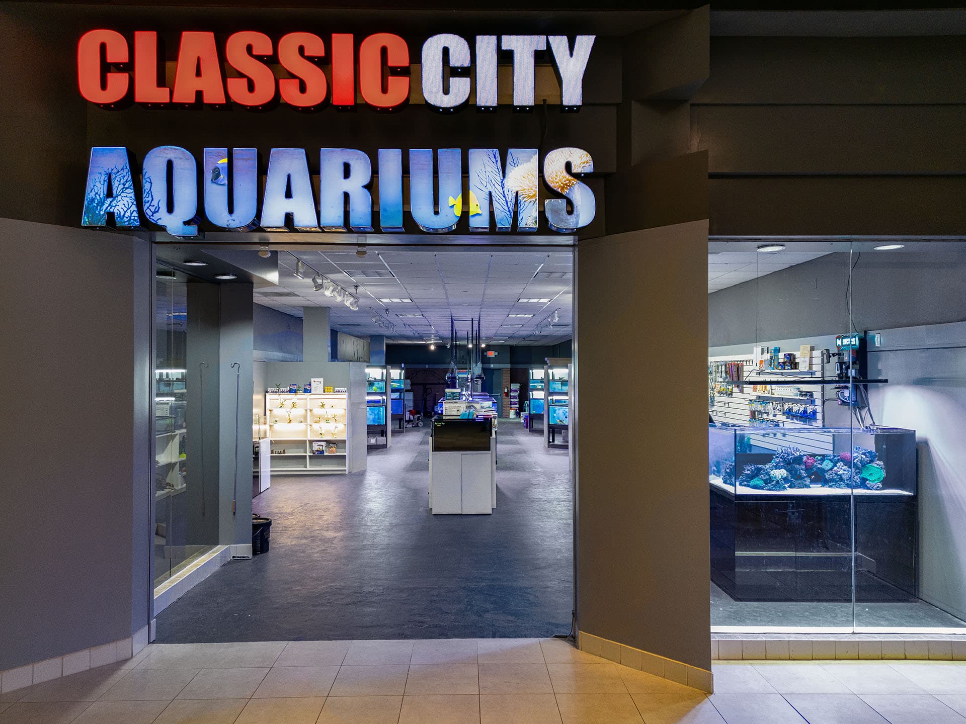 Front entrance of our newly reopened store